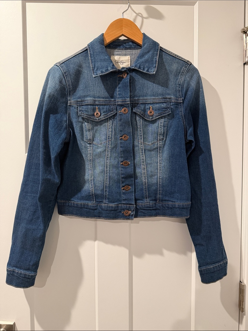 Jessica Simpson Blue Denim Jean Jacket - Medium Wash